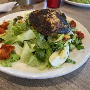Alumni Cobb Salad with a Cauliburger! Have several dressings available all made onsite!