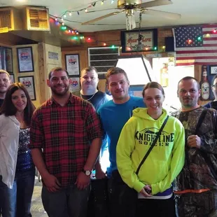 a group of people posing for a picture