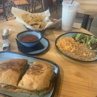 Carne Asada torta and Asada tacos