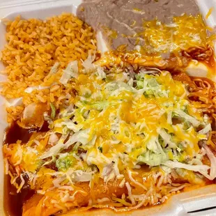#3. Cheese Enchiladas Plate