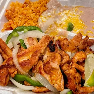 #22. Chicken Fajitas Plate
