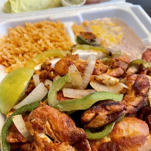22. Chicken Fajitas Plate
