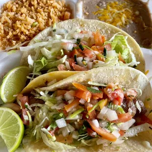 Fish taco plate