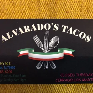 a close up of a business card