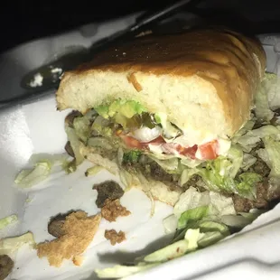 Steak torta .. we had to cut in half because it was a good portion size !