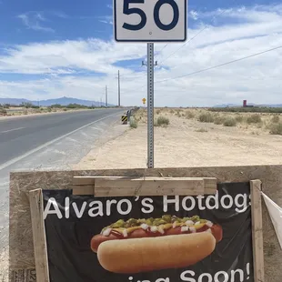 Sign E Aerospace parkway 500 yards east of Nogales Hwy.
