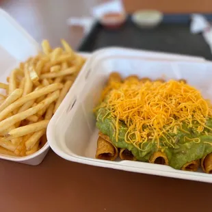 5 Rolled Taquitos Special with a side fries