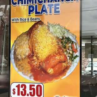 Menu specials