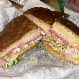 Salvation with ham and turkey, no mustard.