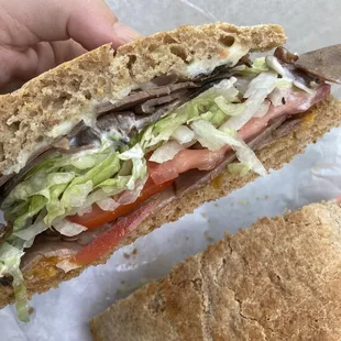 Beef on wheat, July 2022. Might be my imagination, but the beef seemed a little different from last time. Still good.