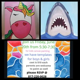 Includes: canvas, paint, brushes, instructions, templates and 1 cup of BLUE BELL ICE CREAM
Boy &amp; girl templates available