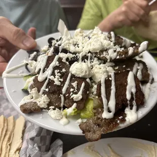 Greek salad with Gyro meat