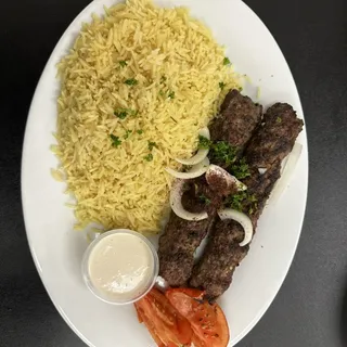 Lamb Kabob Plate
