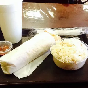 Tried the chicken shawarma with rice as a side order, it was great but they were out of fries.