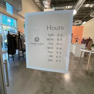 Their business hours