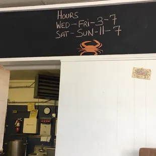 Store hours. They are strict about closing at 7, and will only take orders up until 6:30.