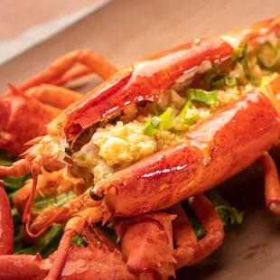 Lobster with garlic sauce
