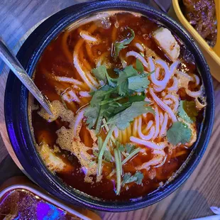 Spicy Rice Noodle Soup