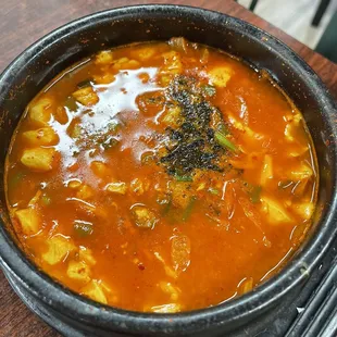 Soontofu with beef