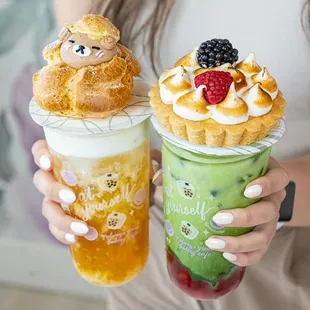Boba Tea and pastries