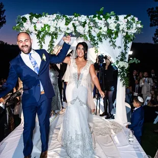 Wedding shot with Berta dress