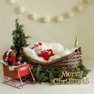 Newborn Christmas Session - Bakersfield - Alyssa Gil Photography