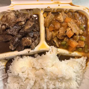 Dinuguan and pork guisantes