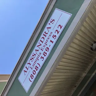 Outside sign