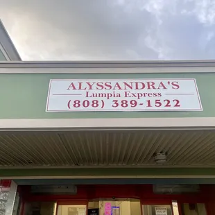 store sign