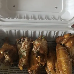 Garlic oil Parmesan Wings
