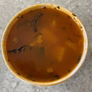 Minestrone soup (side that comes with the lunch)