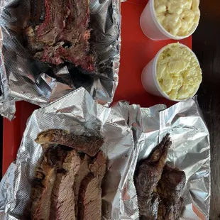 Brisket Plate Beef Ribs Plate Potato Salad