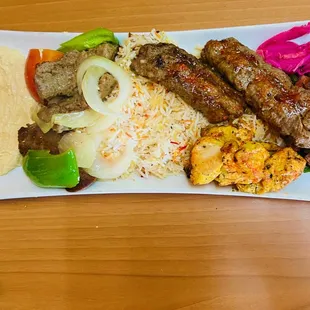 Mixed grill plate (with the BEST kafta anywhere)