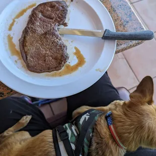 Grilled steak with no salt
