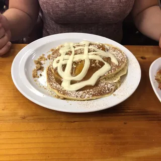 Peach Cobbler Pancakes
