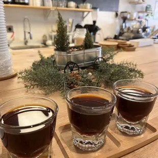 Happy 1yr Anniversary! $3 Coffee Flight In honor of their celebration! Hee