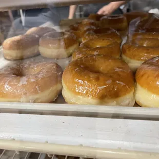 the inside of a bakery