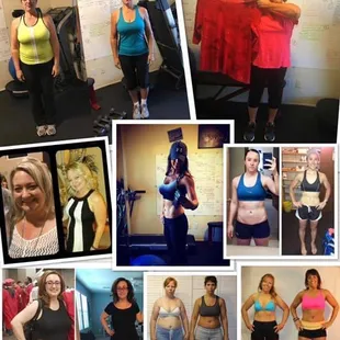 Clients before and after