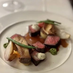 a plate of food on a table