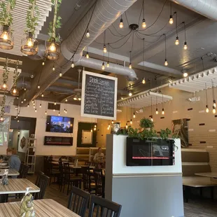 the interior of a restaurant