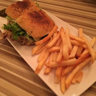 Turkey and Pesto on Ciabata Sandwich