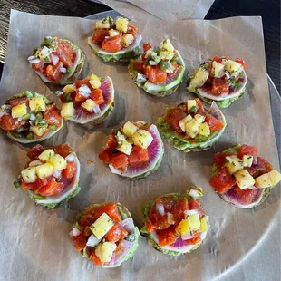 Ahi Tuna with fresh pineapple salsa!