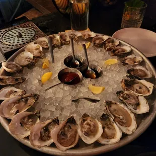 24 oysters during their $1.25 oyster happy hour