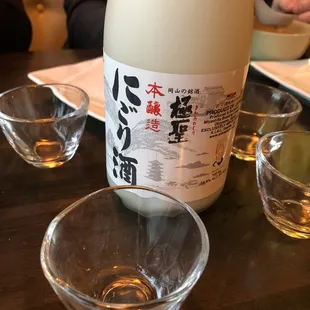 Unfiltered sake
