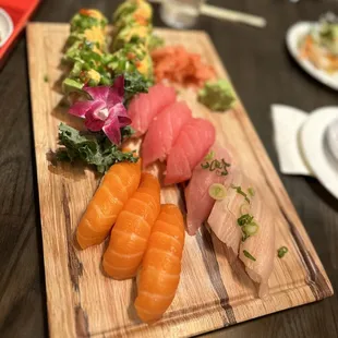 sushi, sushi and sashimi, food, sashimi