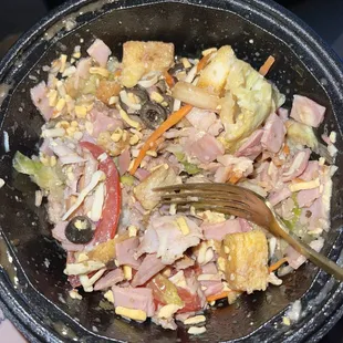 Lettuce-less chef salad