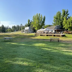 The Deaver tasting room and B&amp;B behind it.