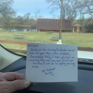 Personal note from Danielle, Thank You