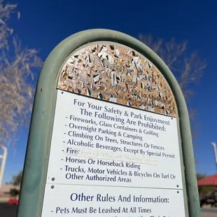 Closeup of rough-looking sign