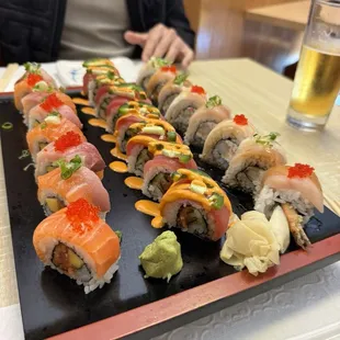 food, sashimi, sushi and sashimi, sushi